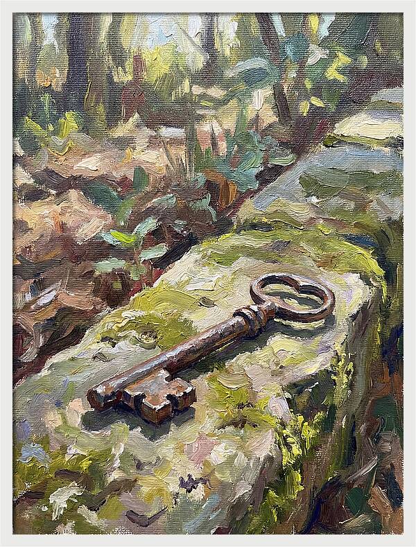 Old Key Among Natures Embrace