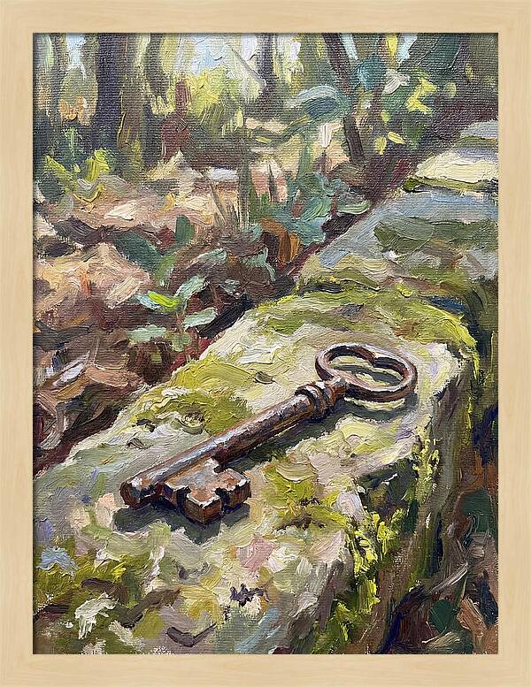 Old Key Among Natures Embrace