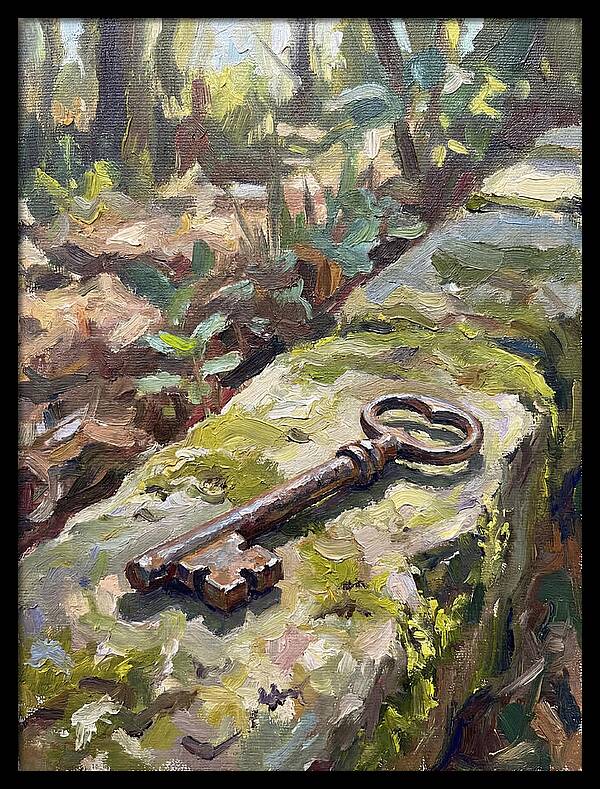 Old Key Among Natures Embrace