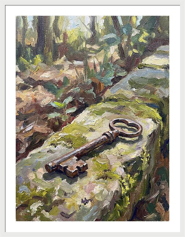 Old Key Among Natures Embrace