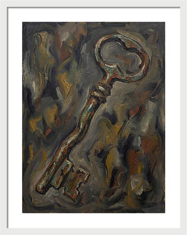 Old Key In Expressionist Style