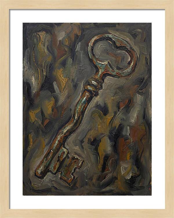 Old Key In Expressionist Style