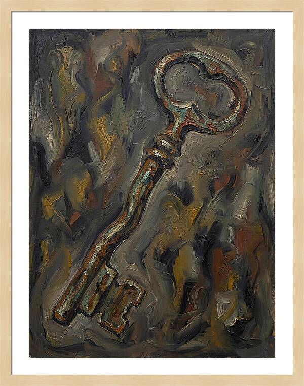Old Key In Expressionist Style