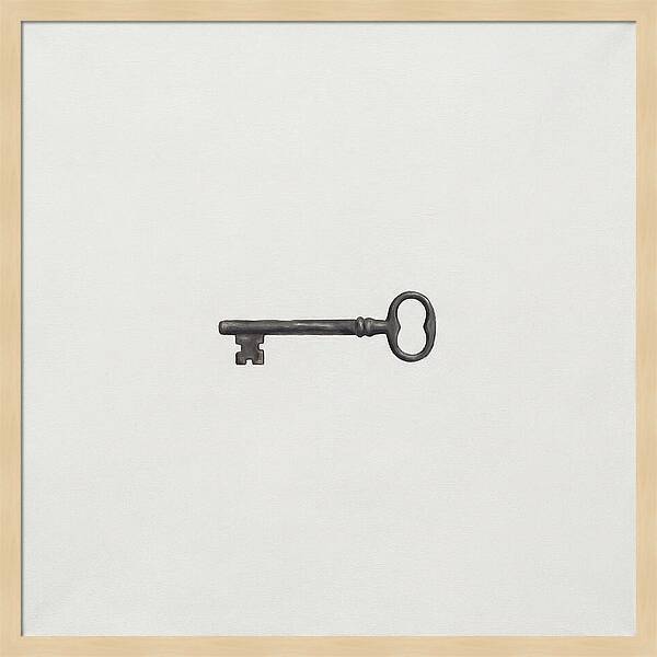 Old Key On White Background