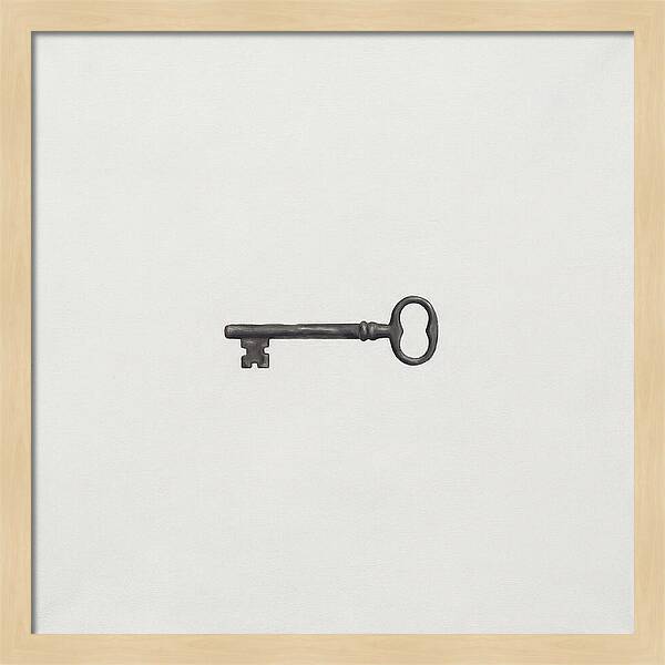 Old Key On White Background