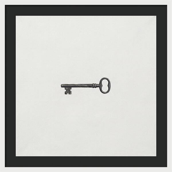 Old Key On White Background