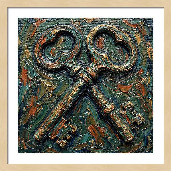 Old Keys In Texture