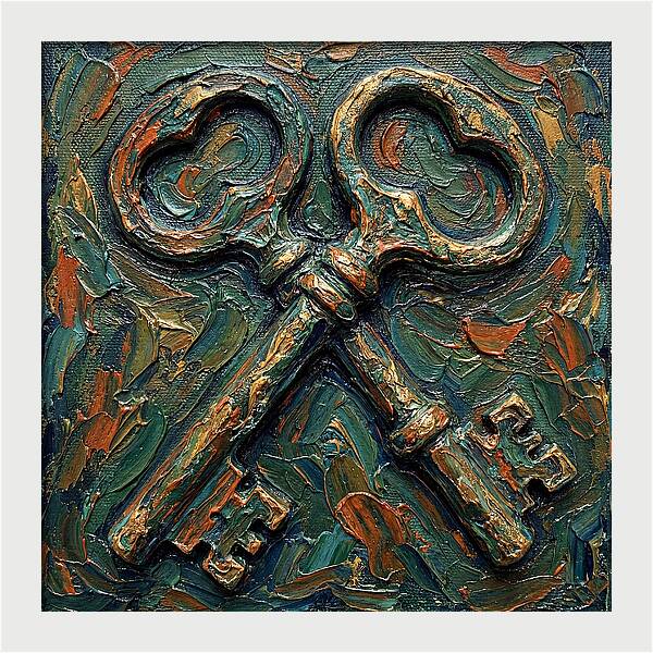 Old Keys In Texture