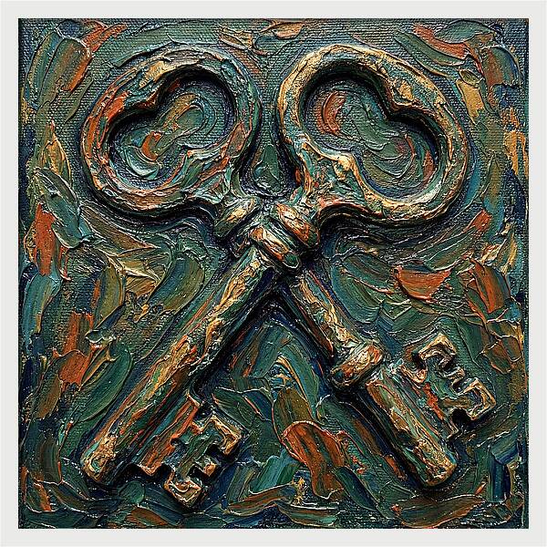 Old Keys In Texture