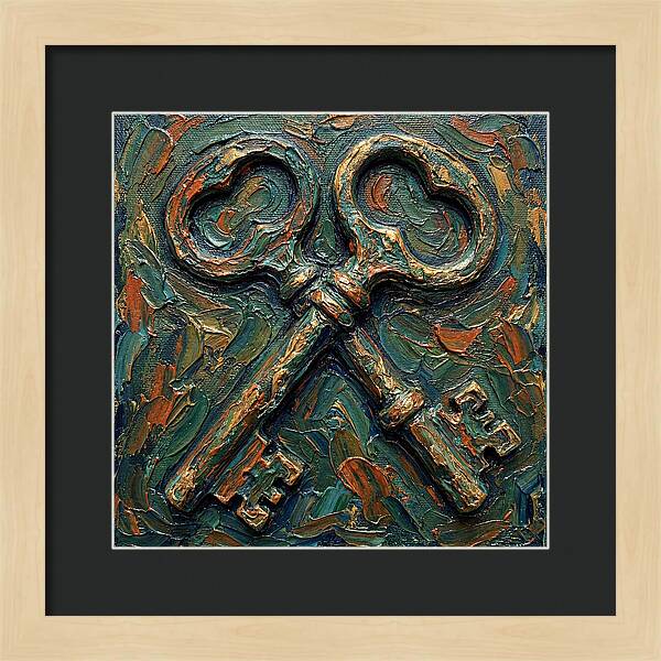 Old Keys In Texture