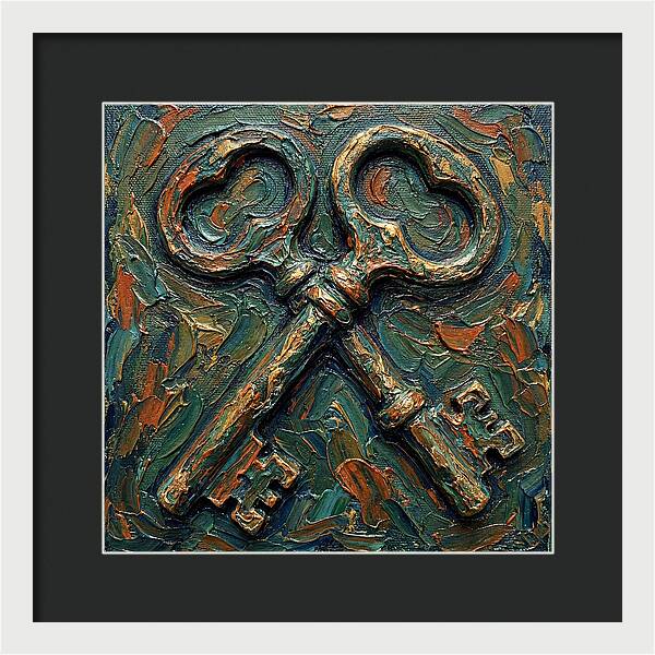 Old Keys In Texture