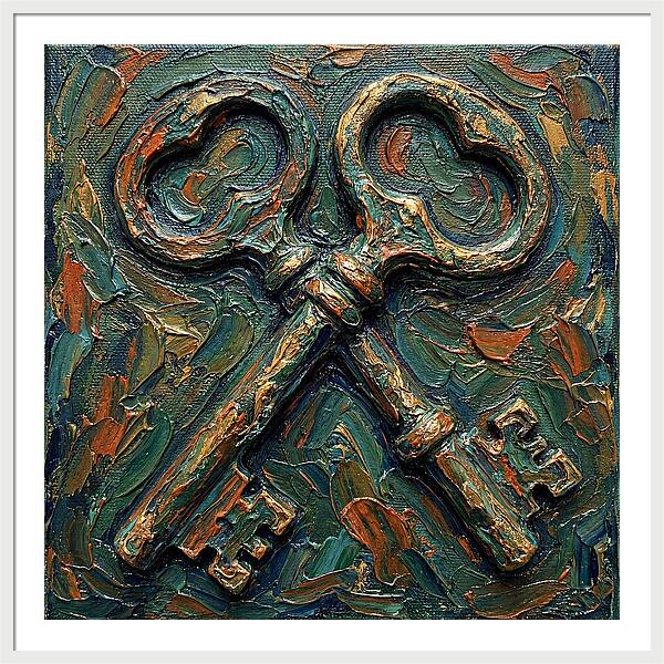 Old Keys In Texture