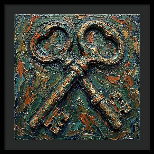 Old Keys In Texture