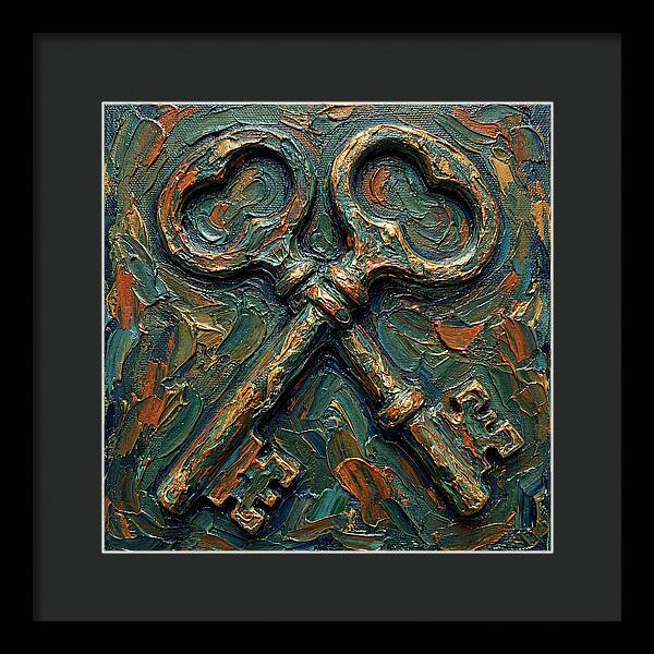 Old Keys In Texture