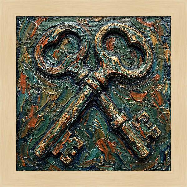 Old Keys In Texture