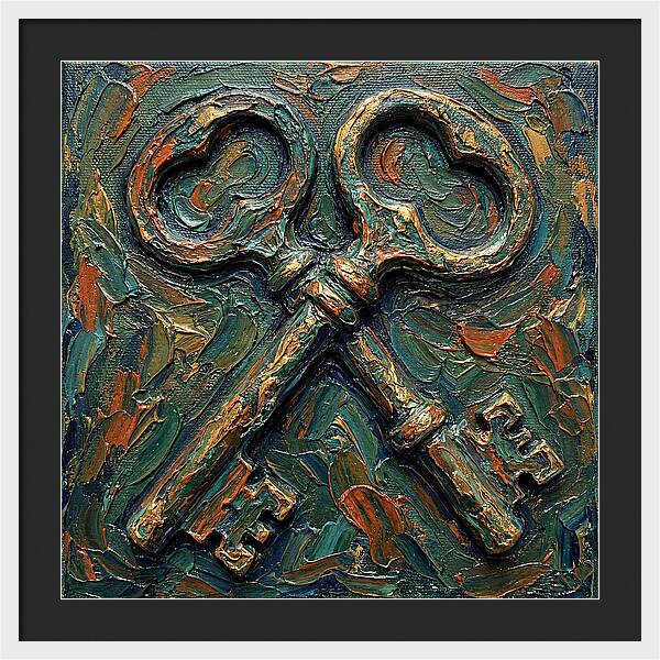 Old Keys In Texture