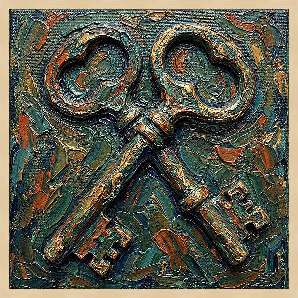 Old Keys In Texture