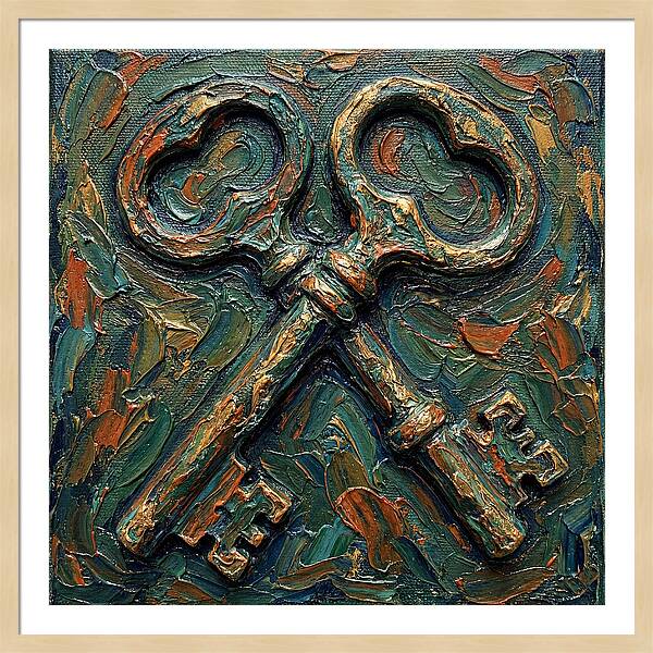 Old Keys In Texture