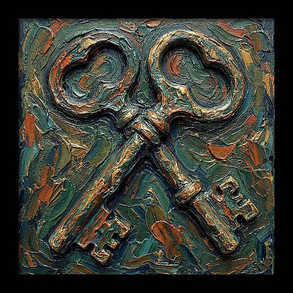Old Keys In Texture