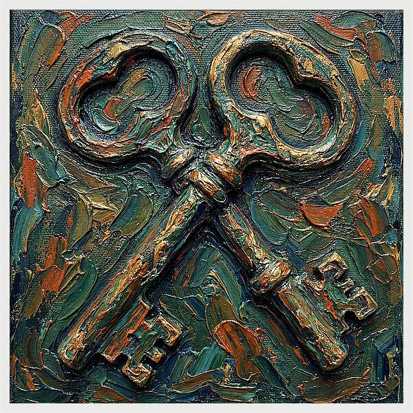 Old Keys In Texture