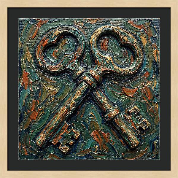 Old Keys In Texture