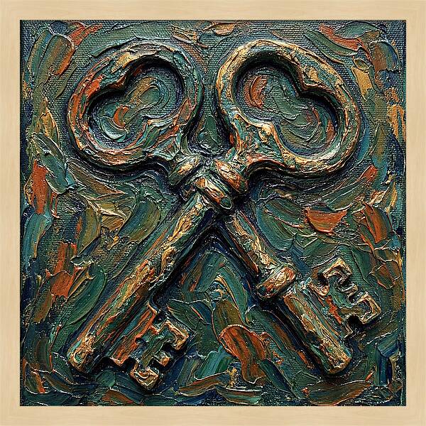 Old Keys In Texture