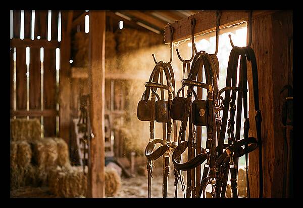 Old Leather Horse Harnesses