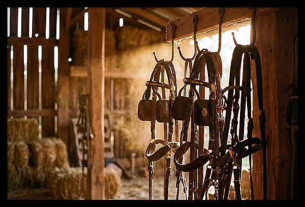 Old Leather Horse Harnesses