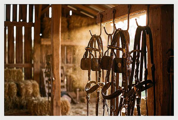 Old Leather Horse Harnesses