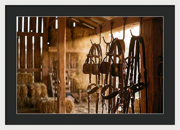 Old Leather Horse Harnesses