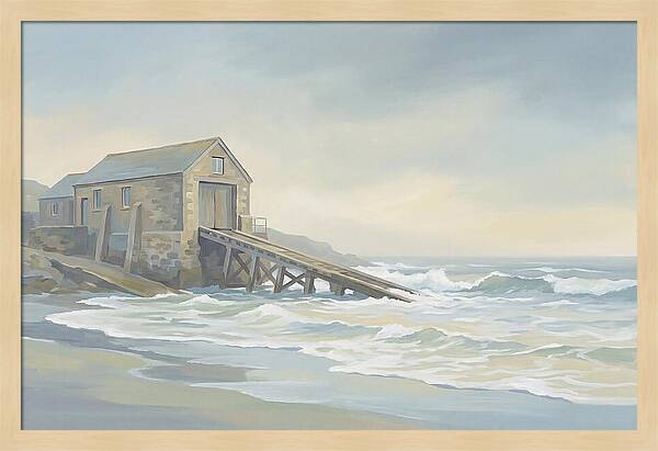 Old Lifeboat Station By The Sea