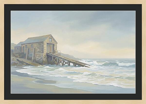 Old Lifeboat Station By The Sea