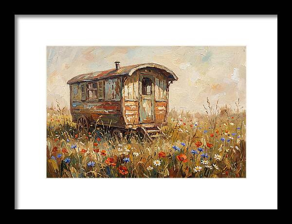 Old Painted Gypsy Caravan