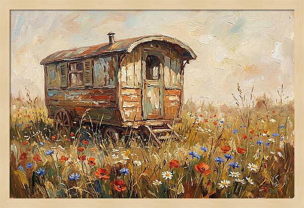 Old Painted Gypsy Caravan