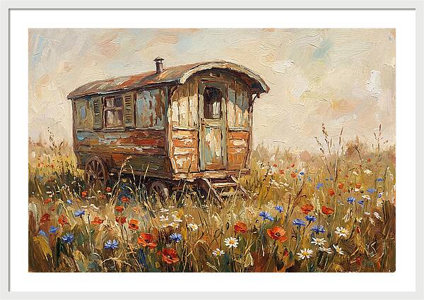 Old Painted Gypsy Caravan
