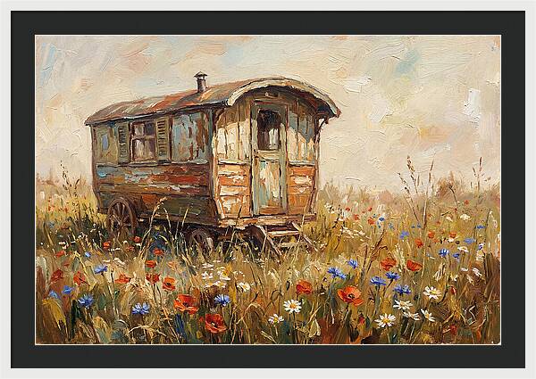 Old Painted Gypsy Caravan