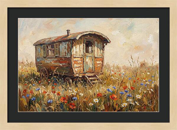 Old Painted Gypsy Caravan