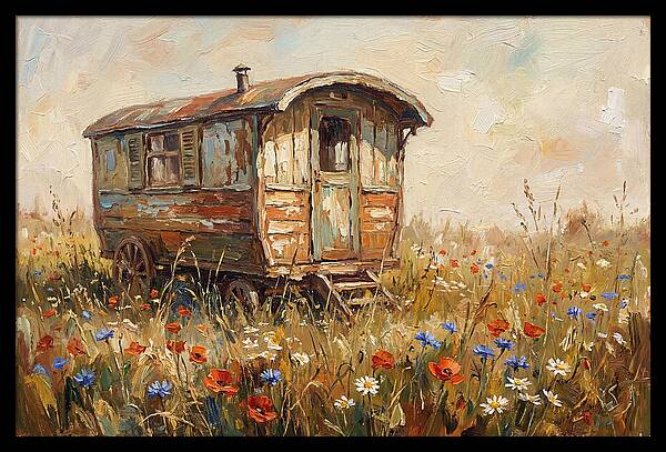 Old Painted Gypsy Caravan