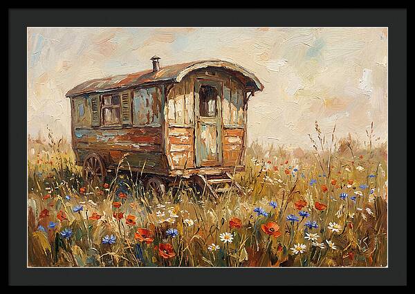 Old Painted Gypsy Caravan