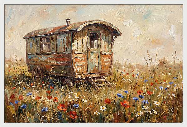 Old Painted Gypsy Caravan