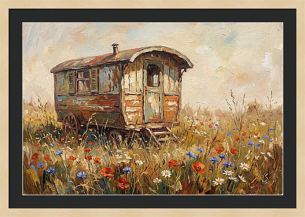 Old Painted Gypsy Caravan