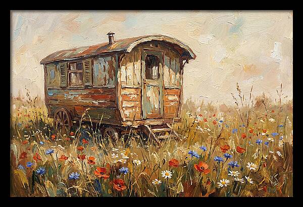 Old Painted Gypsy Caravan