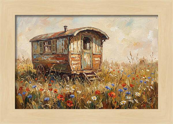 Old Painted Gypsy Caravan