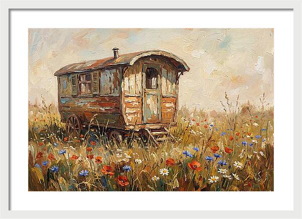 Old Painted Gypsy Caravan