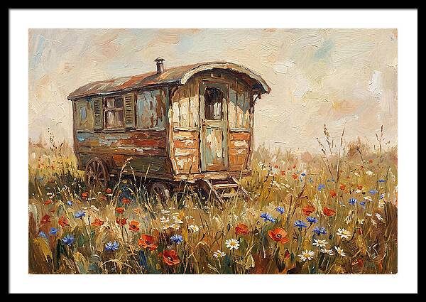 Old Painted Gypsy Caravan