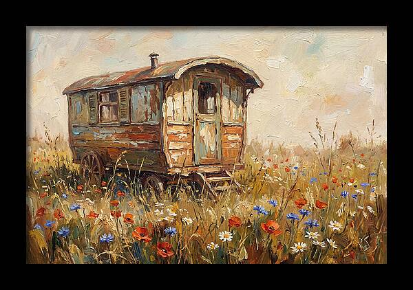 Old Painted Gypsy Caravan