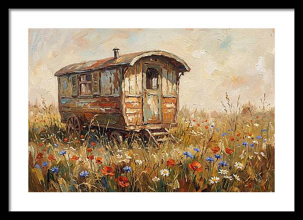 Old Painted Gypsy Caravan