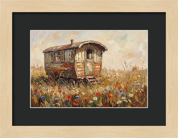 Old Painted Gypsy Caravan
