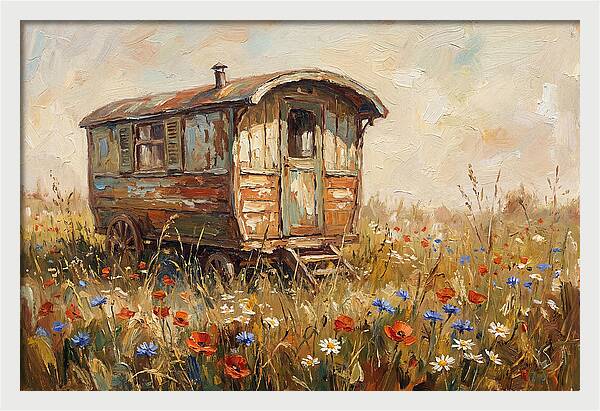 Old Painted Gypsy Caravan