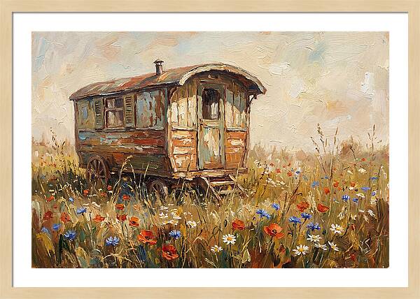 Old Painted Gypsy Caravan